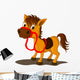 Cute Horse Cartoon Wall Decal