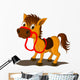 Cute Horse Cartoon Wall Decal
