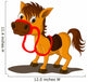 Cute Horse Cartoon Wall Decal
