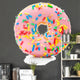 Delicious donut with sprinkles 
