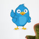 Blue Bird Giving Thumbs Up Wall Decal