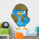 Blue Bird Army Wall Decal
