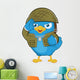 Blue Bird Army Wall Decal