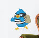 Blue Bird Thief Wall Decal