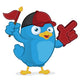 Blue Bird Supporter Wall Decal