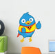 Super Blue Bird Wall Decal