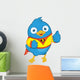 Super Blue Bird Wall Decal
