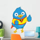Super Blue Bird Wall Decal
