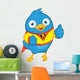 Super Blue Bird Wall Decal