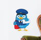 Postman Blue Bird Wall Decal