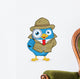Detective Blue Bird Wall Decal
