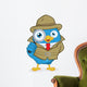 Detective Blue Bird Wall Decal