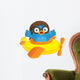 Blue Bird Pilot in Plane Wall Decal