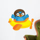 Blue Bird Pilot in Plane Wall Decal