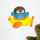 Blue Bird Pilot in Plane Wall Decal
