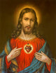 typical catholic image of heart of Jesus Christ 