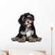 Funny smiling black and tan havanese puppy dog Wall Decal