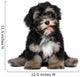 Funny smiling black and tan havanese puppy dog Wall Decal