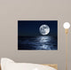 moon over sea 