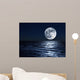 moon over sea 