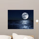 moon over sea 