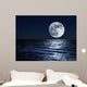 moon over sea 