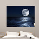 moon over sea 