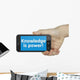 Knowledge Is Power Phone Wall Decal