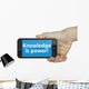 Knowledge Is Power Phone Wall Decal