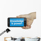 Knowledge Is Power Phone Wall Decal