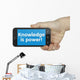 Knowledge Is Power Phone Wall Decal