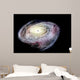 distant spiral galaxy in deep space Wall Mural