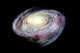 distant spiral galaxy in deep space Wall Mural