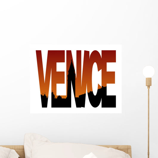 Venice Text With Campanile 