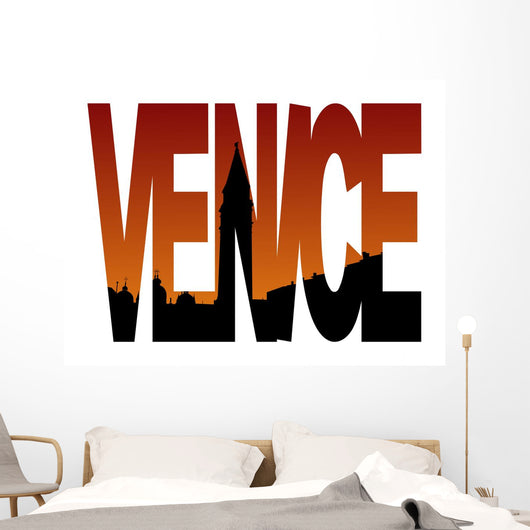 Venice Text With Campanile 