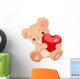 Valentines Teddy Bear Wall Decal