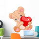 Valentines Teddy Bear Wall Decal