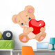 Valentines Teddy Bear Wall Decal