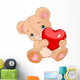 Valentines Teddy Bear Wall Decal