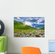 Alpine meadows in the Caucasus mountains. Wall Mural