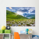 Alpine meadows in the Caucasus mountains. Wall Mural