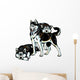 Three Siberian Husky Dogs Wall Decal