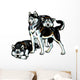 Three Siberian Husky Dogs Wall Decal