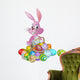 Easter eggs pink bunny Wall Decal