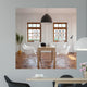 Elegance Dining Room With Classic Wooden Table And Cozy Chairs 