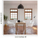 Elegance Dining Room With Classic Wooden Table And Cozy Chairs 