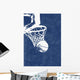 Blue Basketball Background Wall Mural