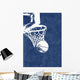 Blue Basketball Background Wall Mural