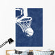 Blue Basketball Background Wall Mural
