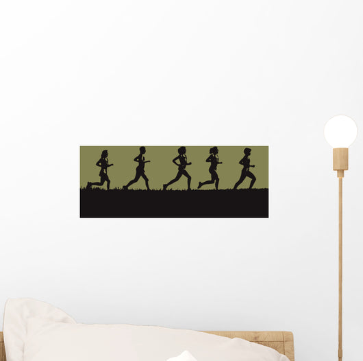 Runners Wall Mural